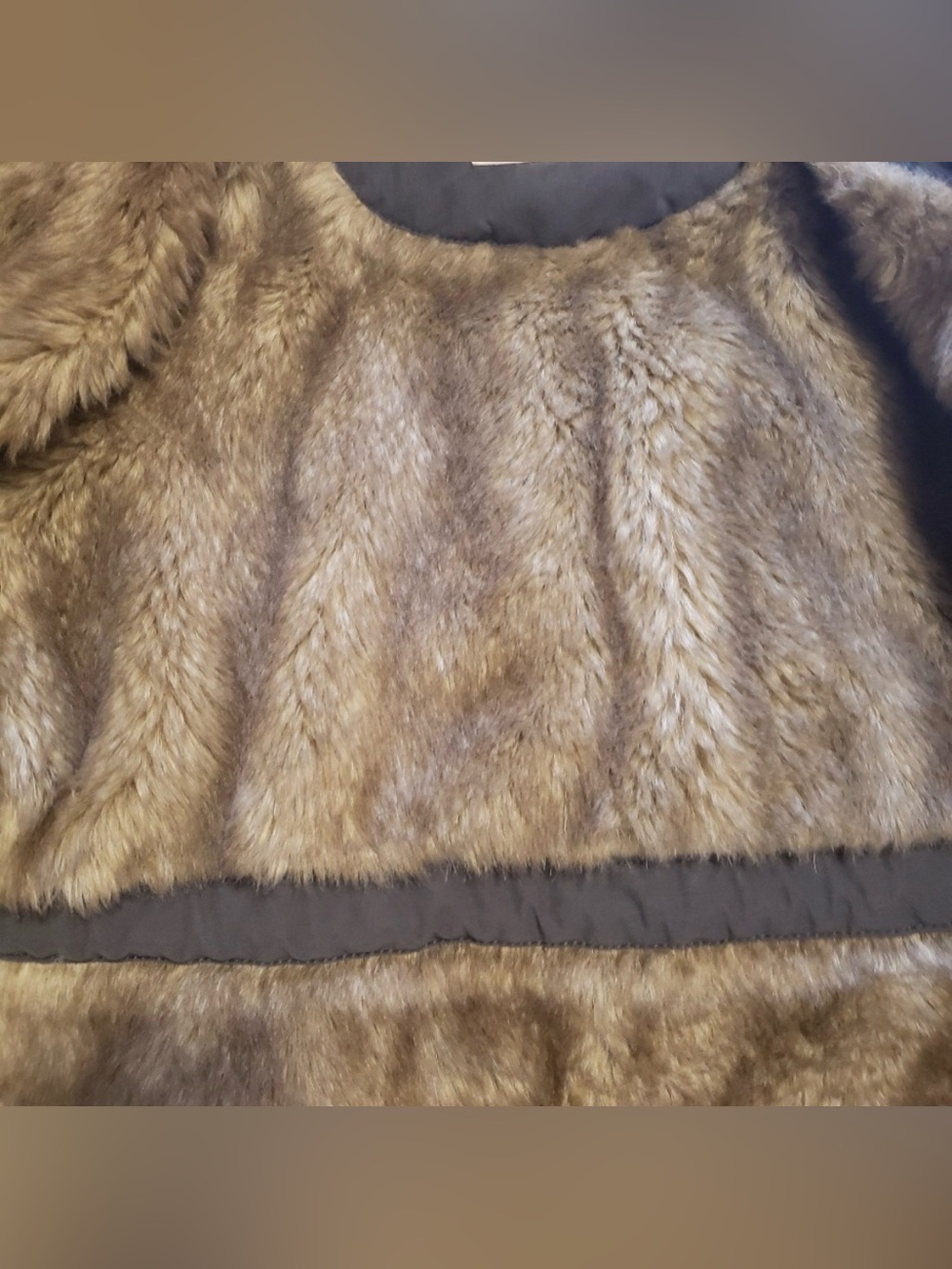 EUC Aritzia TNA Women's Platoon faux fur lined Hooded Utility Jacket - Gray - Picture 11 of 16